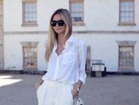شلوار سفید: لطفا، ایده ها و نگاه کنید'і З чим носити білі штани повним жінкам